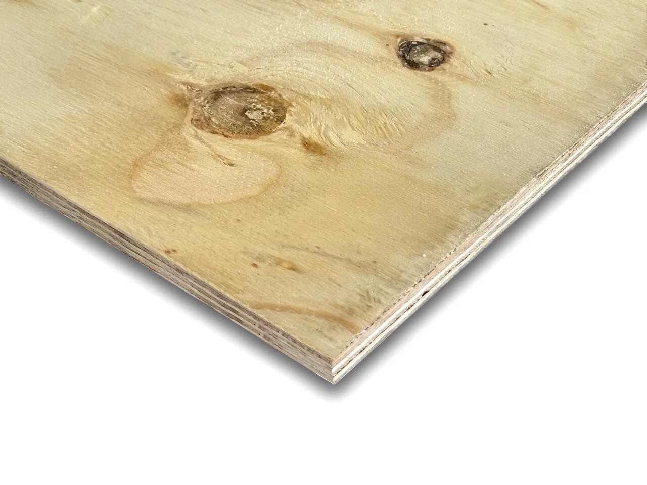 Multistrato di pino cileno con incollaggio fenolico (Exterior) spessore 6,5  mm formato 2440x1220, qualità superficie CPC